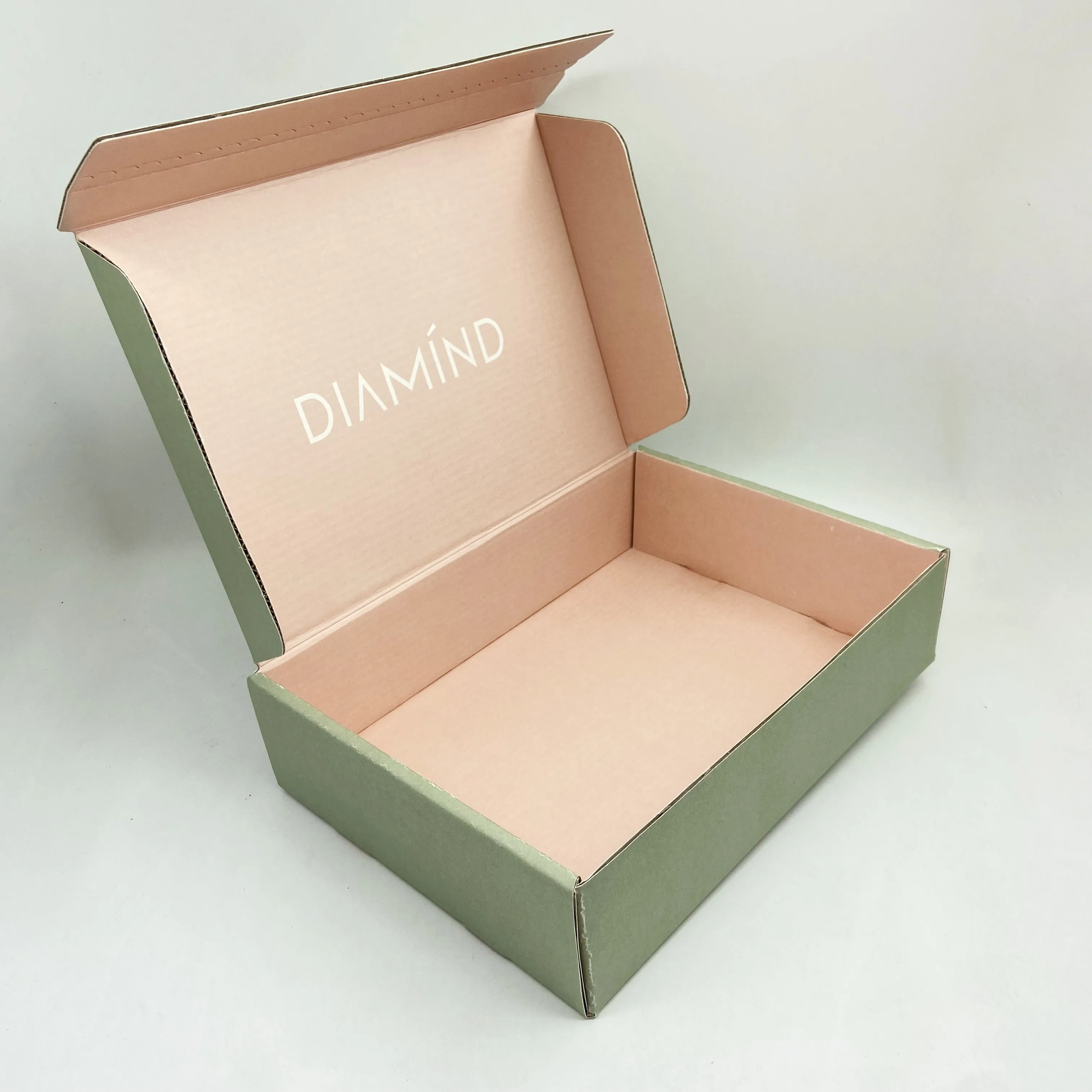 Custom Printed E Flute Packaging Box Corrugated Cardboard Shipping Mailer Colorful Literature Mailer Box