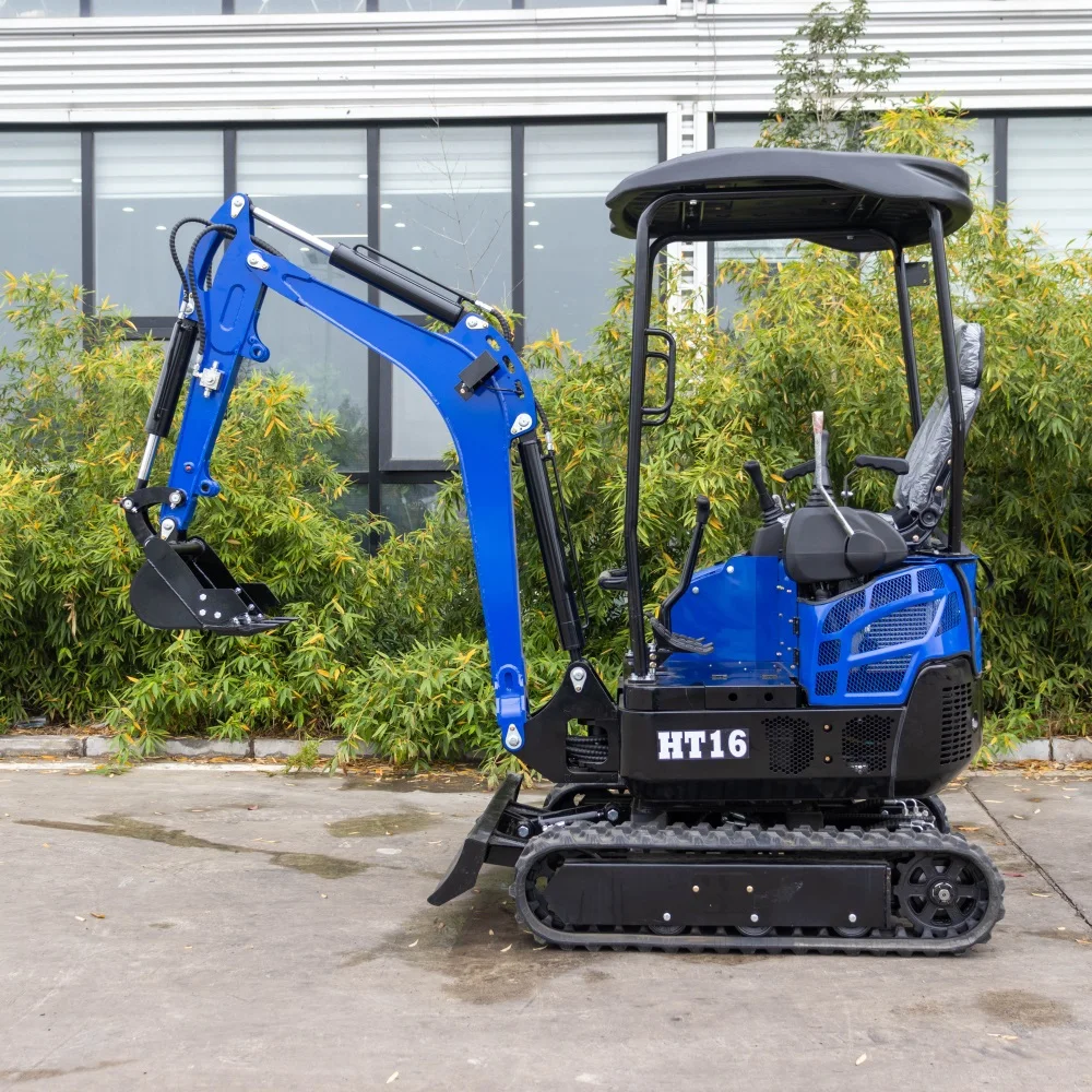 HIGHTOP Mini graafmachine 1600kg kleine graafmachine met EPA-motor voor verkoop