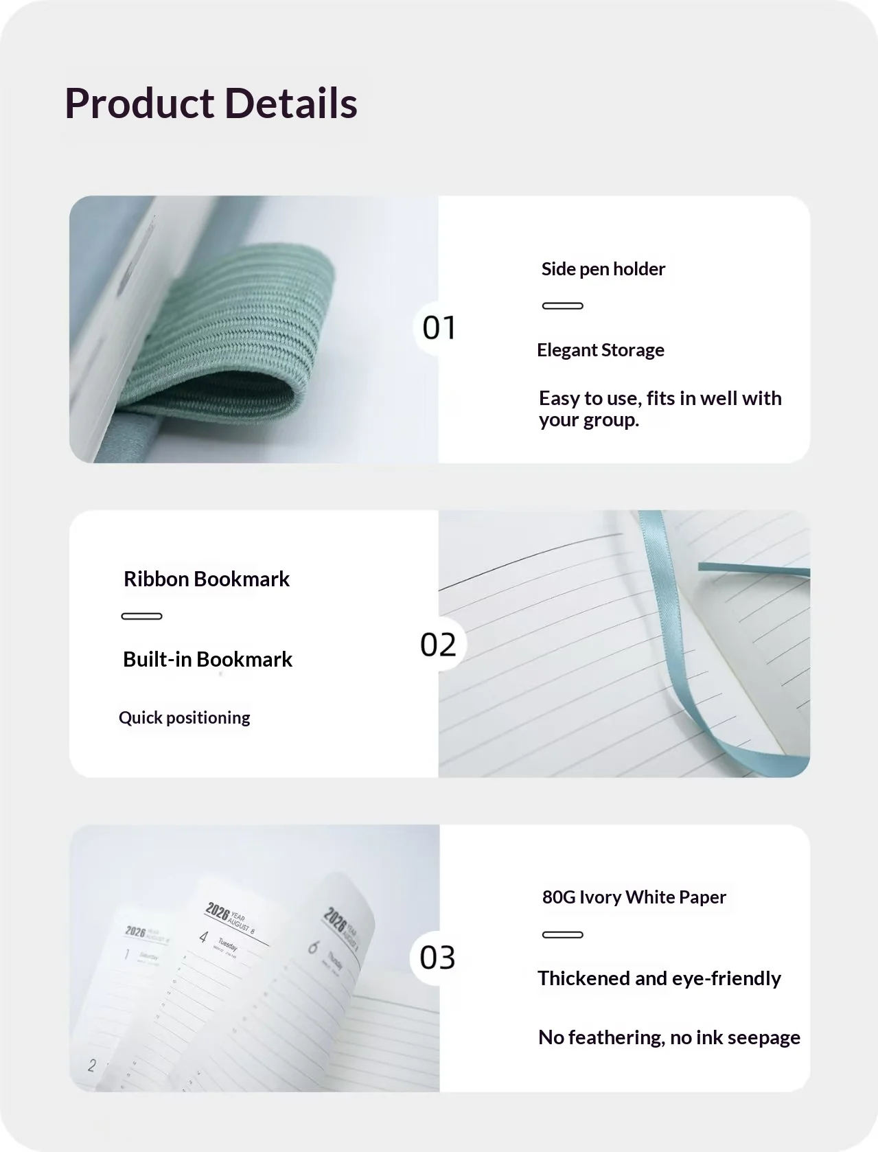 Employee and Scheduling Schedule Management Marketing New Product Promotion Gift Set Official Customized Logo Year End Promotion preview 4