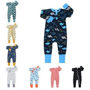 Factory Girl Baby Boy Toddler Romper Newborn Two-Way Zipper Jumpsuit Boutique Kids Cotton Baby Clothes