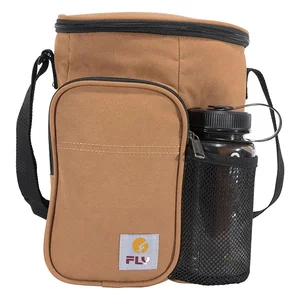 Custom Logo Sports Workout Hiking Cross Body Sling Bottle Carrier Holder Pouch Magnetic Gym Water Bottle Bag With Shoulder Strap