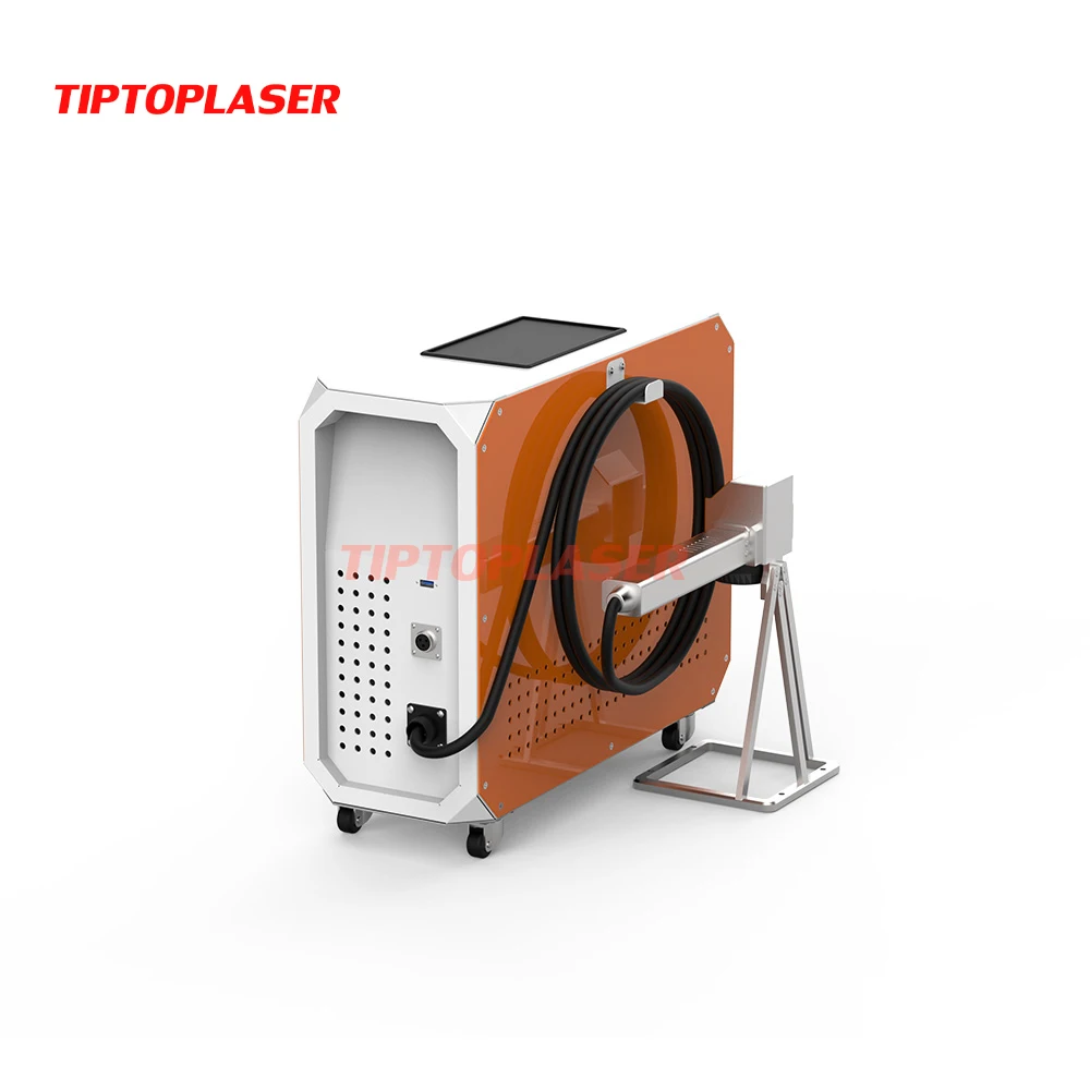 Top Hat Beam Mini Tiptop 100w 200w 300w Watt Mini Portable Pulse Laser  Cleaning Machine Wood Stone Metal Gun