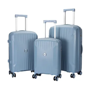custom logo New Polyester Hard-shell Trolley case Built-in Lock Silent Universal Wheels Business Travel Luggage 20 24 28-inch