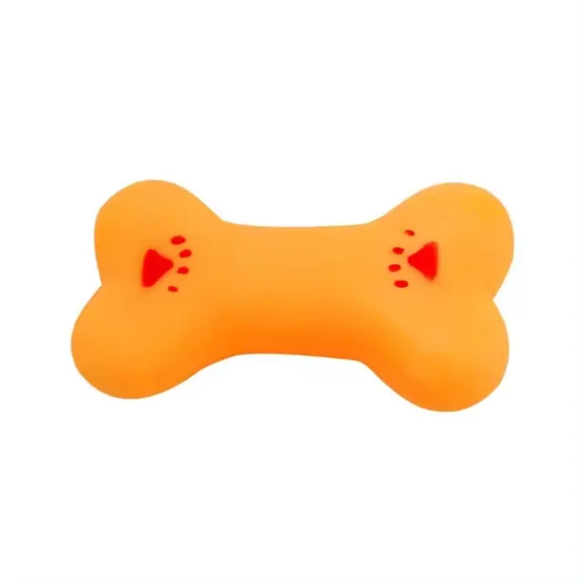 Amaz High Quality Teeth Cleaning Chewing Squeaky Rubber Bone Pet Dog Toys