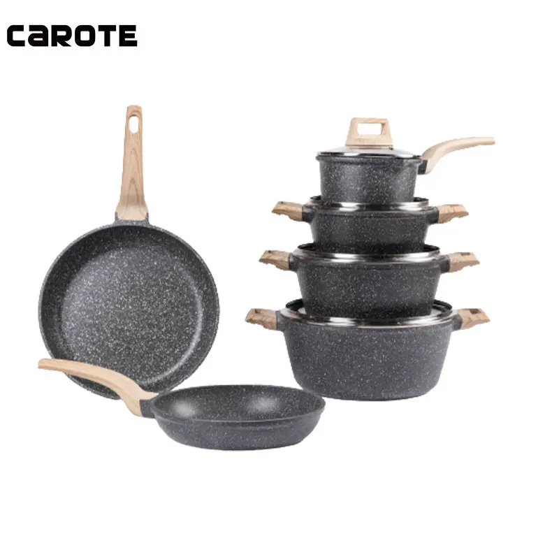  CAROTE 15pcs Pots and Pans Set, Nonstick Cookware Set