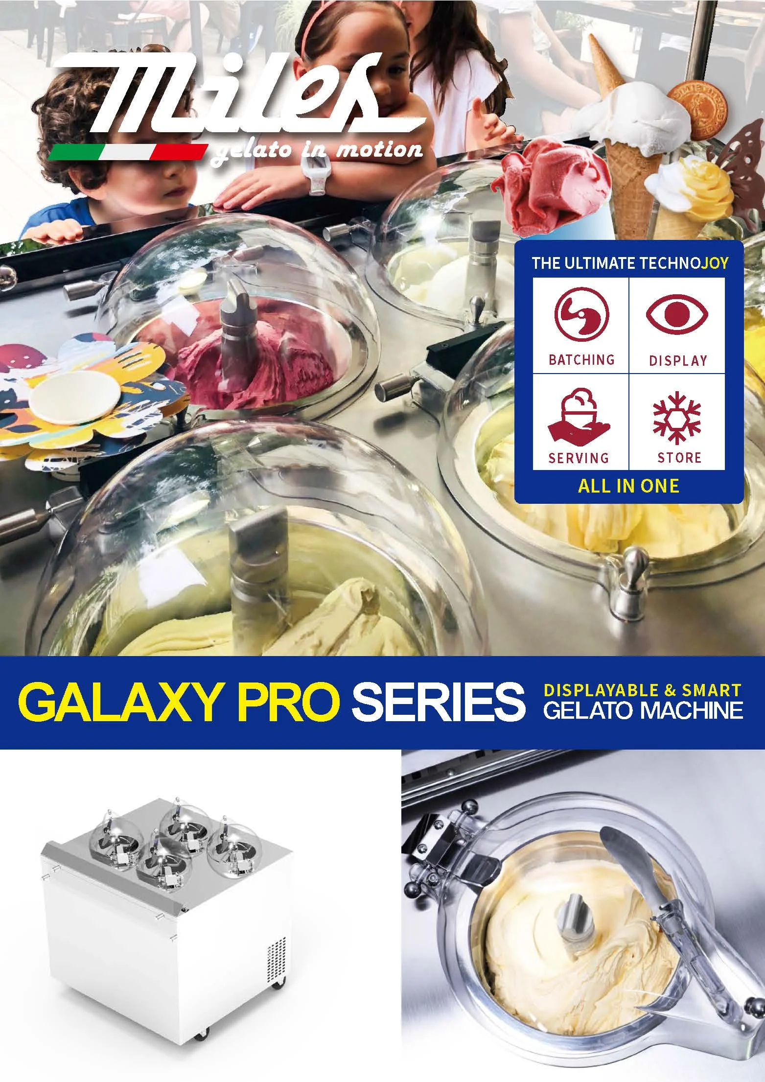 Highend Continuous Churning Make Fresh Ice Cream Gelato Commercial