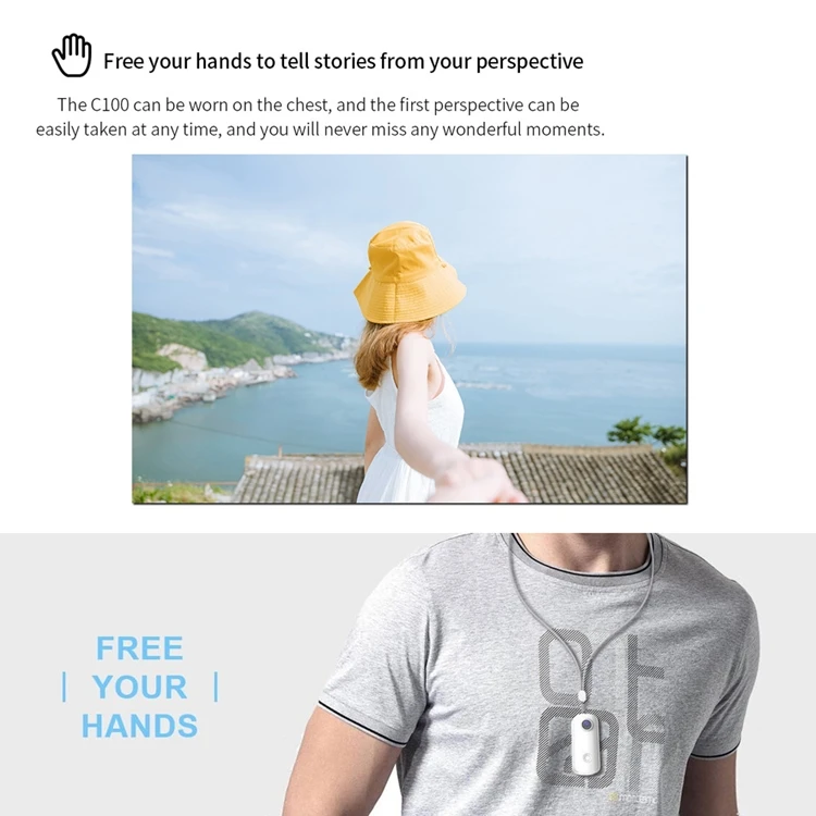 Sjcam C100+ Action Camera Body cam 4k 60fps 2h Video