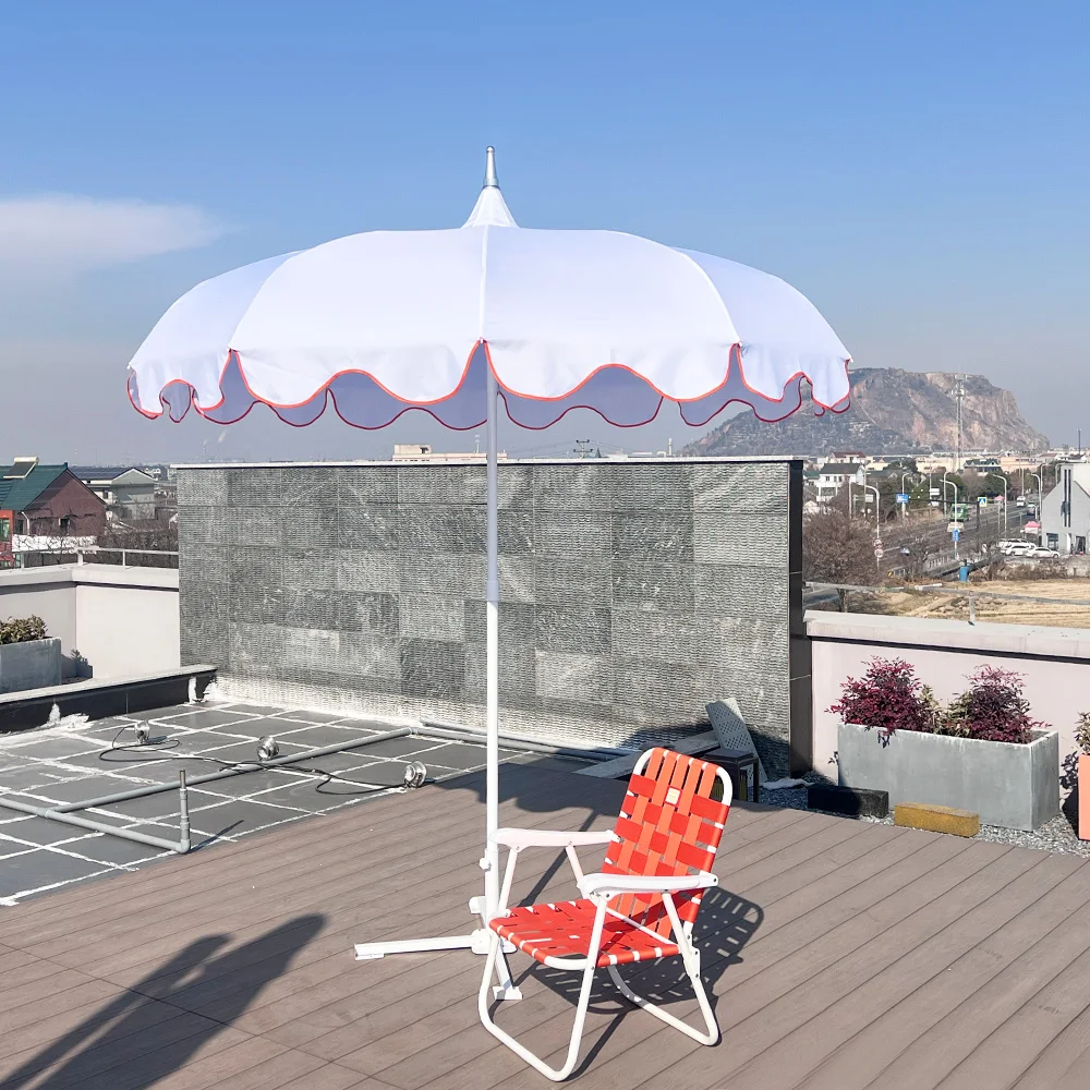 ari pagoda fringe patio umbrella Funsite 6.5ft Beach with Fringe, UPF 50+ Boho Umbrellas with Carry Bag, Premium Wood Pole Foldable Tassel Umbrella for Outdoor Garden Lawn Pool Yard Table, Pink : This stunning umbrella not only provides essential shade but also adds a touch of elegance to your patio Custom Outdoor Pool Patio Fringe