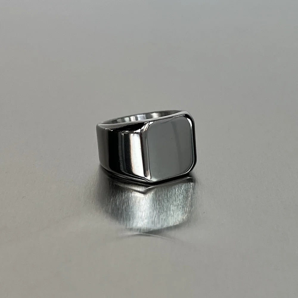 Vaf Amazing!! High Brightness Stainless Steel Minimalist Style Ring ...