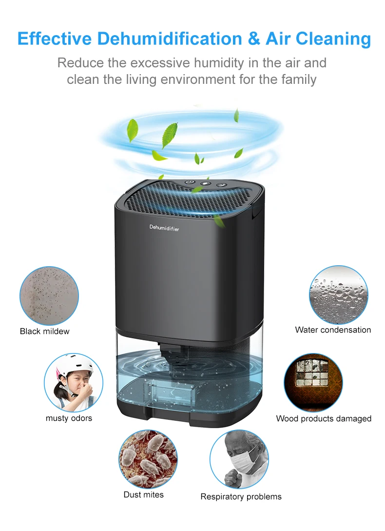 Factory High Quantity Dehumidifier for Basement Garage Living Room Super Quiet Romantic Dehumidifier