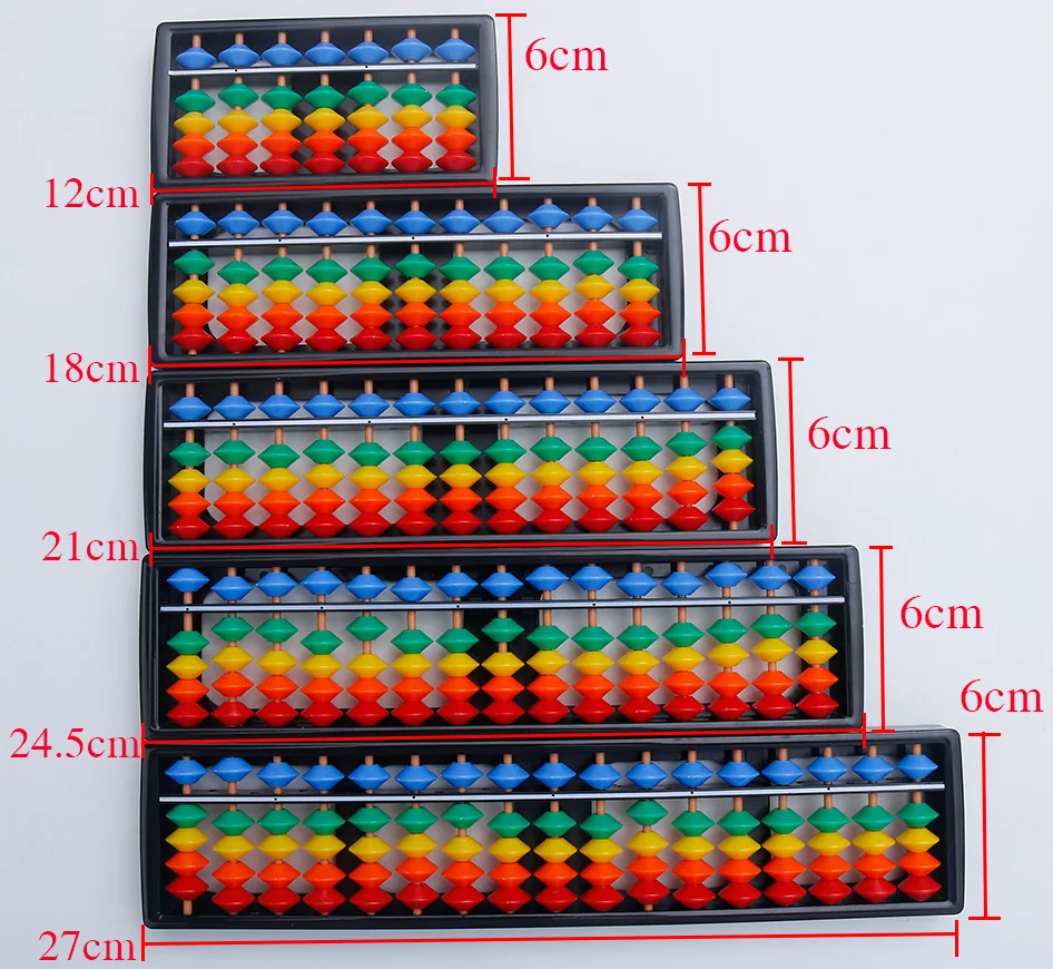 Abaco Soroban Cinese 17 Canne - Giocattolo Educativo Per Bambini, Calcolo Matematico