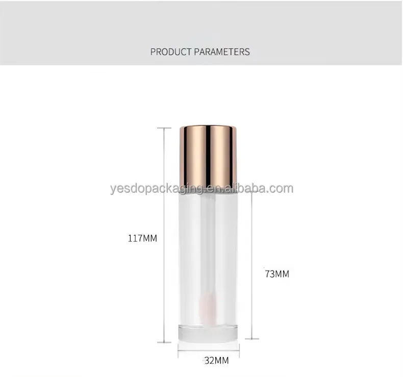30ml Custom Glass Round Bottle Liquid Foundation Bottle Concealer Dot ...