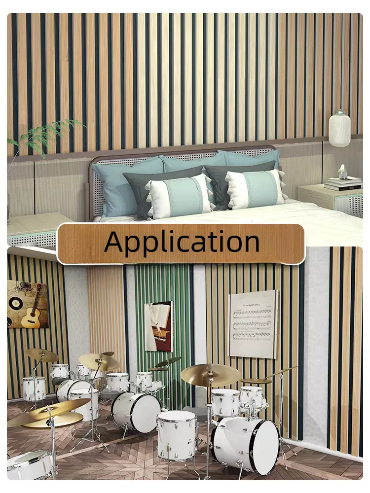 Vango Wood Slatted Acoustic Wall Panels Soundproof Grille 3d Panel ...