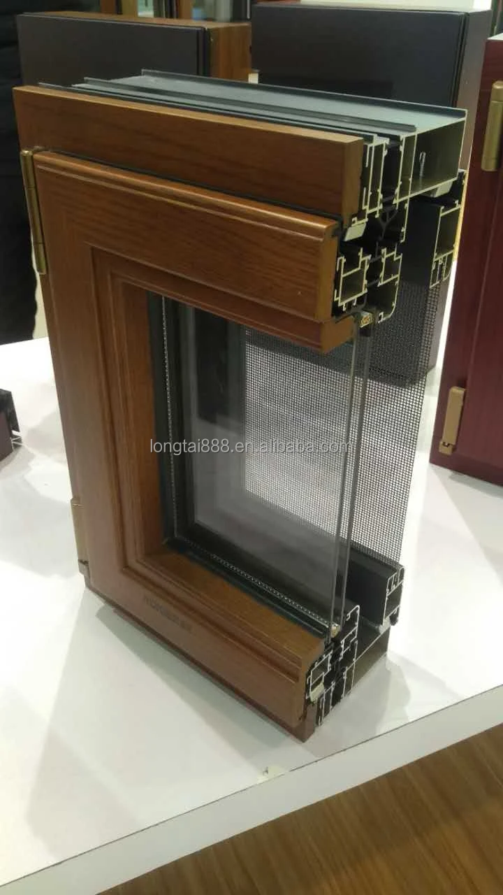 Longtai (rokee) Aluminum Glass Windows Model In House Wood Cladding ...