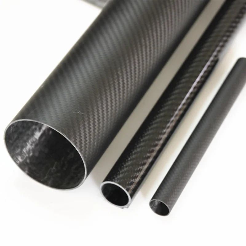 High modulus round 3k carbon fiber tube carbon fibre tubing inventory no tool fee square pipe rectangular tube accept custom