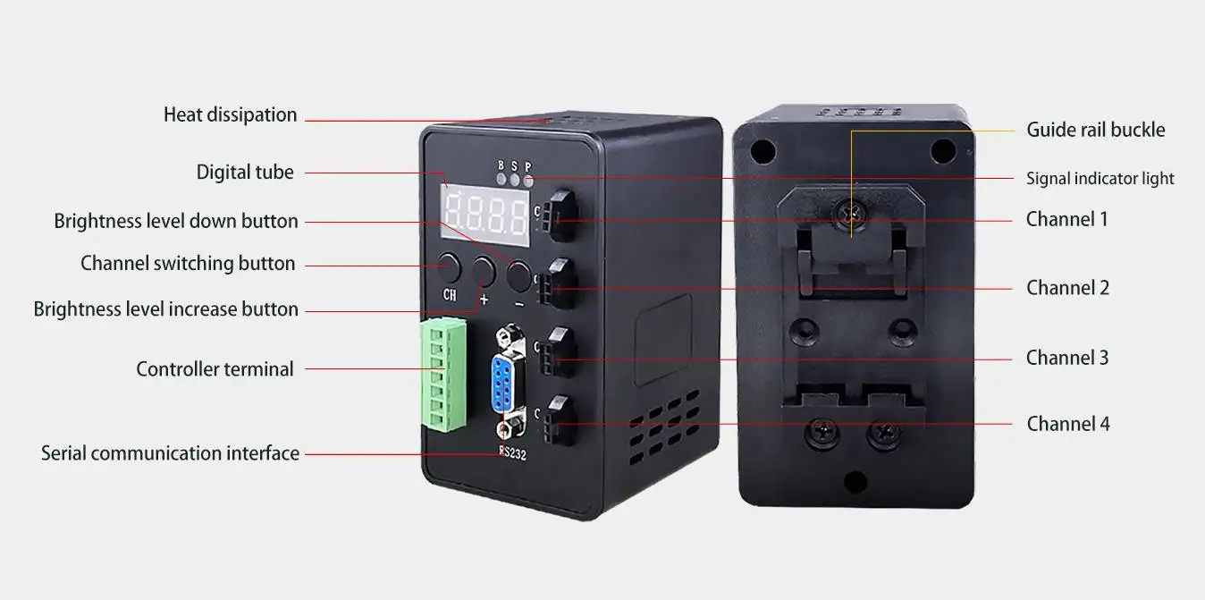 Hyfive Controller HIFLY Mini Digital Adjustable Stroboscopic 4 Channel LED Controller 24V