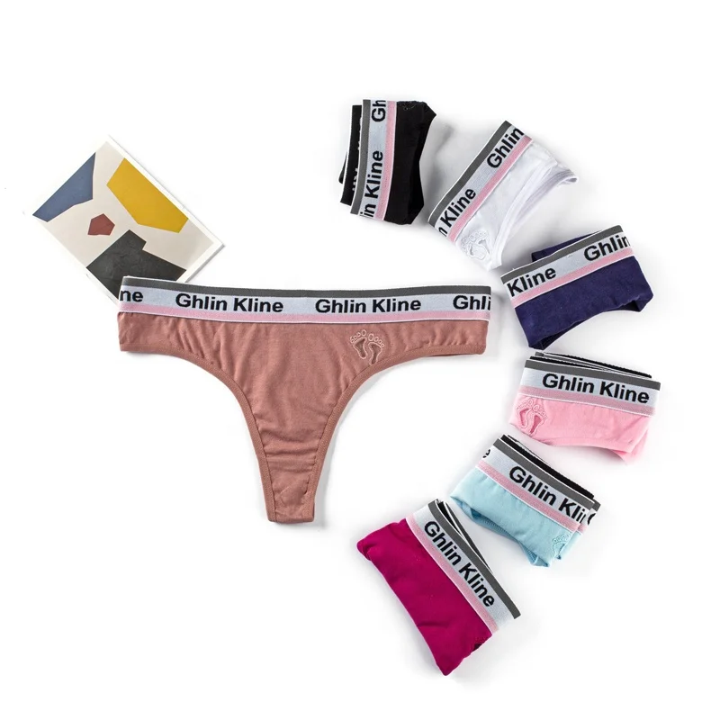 Womens Underwear, Cotton Brief Colorful Panties for Women Thong