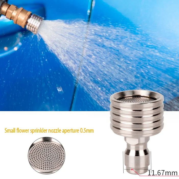 Stainless Steel Car Washing Nozzle High Pressure Spray Shower Nozzle 1/