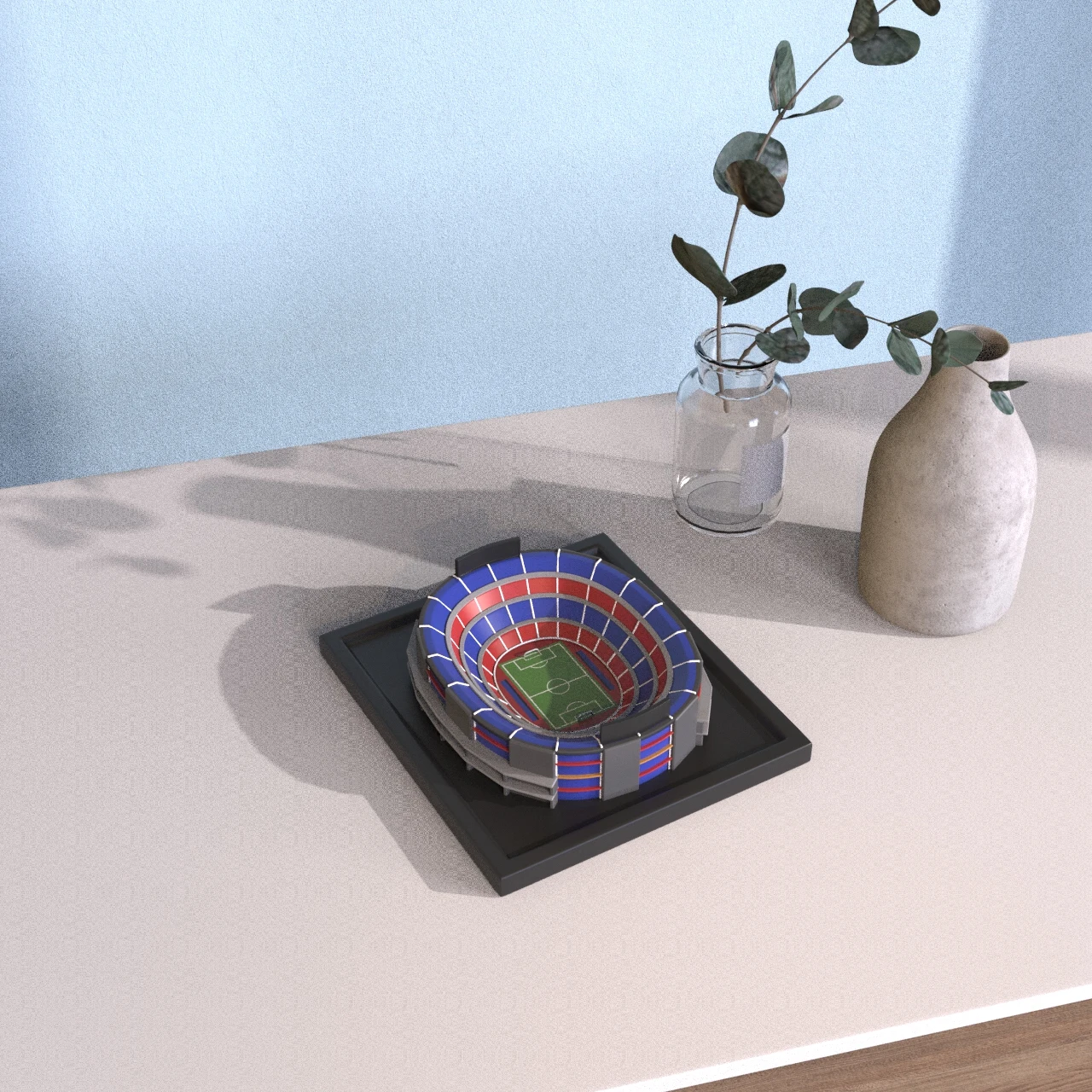 product oem custom resin 3d miniature stadium model football soccer stadium scale model figurine souvenir gift for office home decor-7