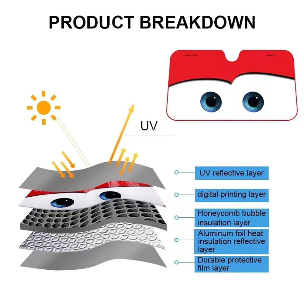Customized Car Solar Protection Windshield Sunshade Car Window Windscreen Cover Sun Shade Auto Sun Visor Car-covers