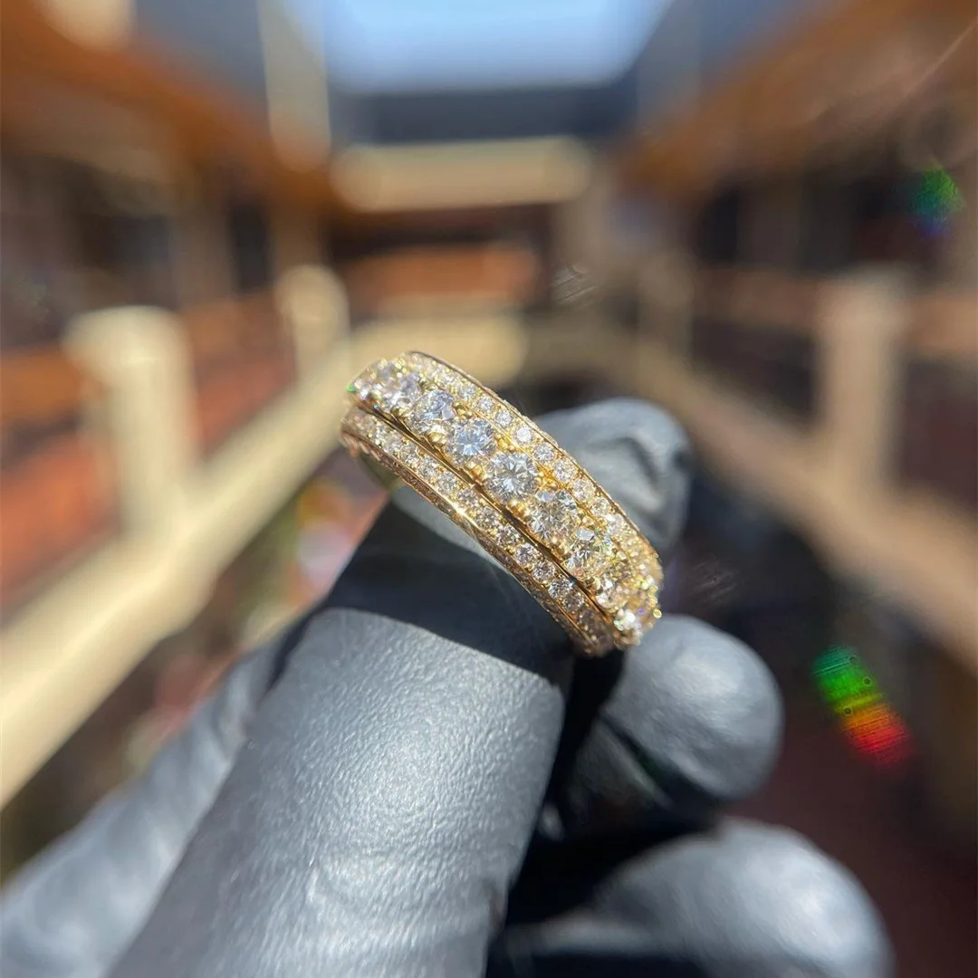 moissanite diamond eternity bands