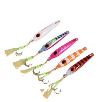 Tuolu New Slow-Shaking Iron Plate Hard Artificial Bait Noctilucent Multi-Color Lure Lead Fish Bionic Spanish Mackerel Fishing – Hard Lure – view 3