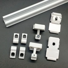 Good Quality Square Aluminum Curtain Alloy Fashion Modern Curtain Rods And Rails Metal Curtain Rod Track