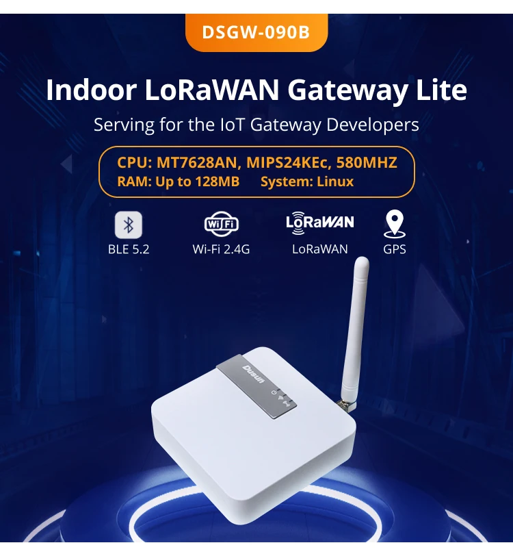 Dusun Mtk7628n Programmable Hub Indoor 433/868/915mhz Lora Gateway ...