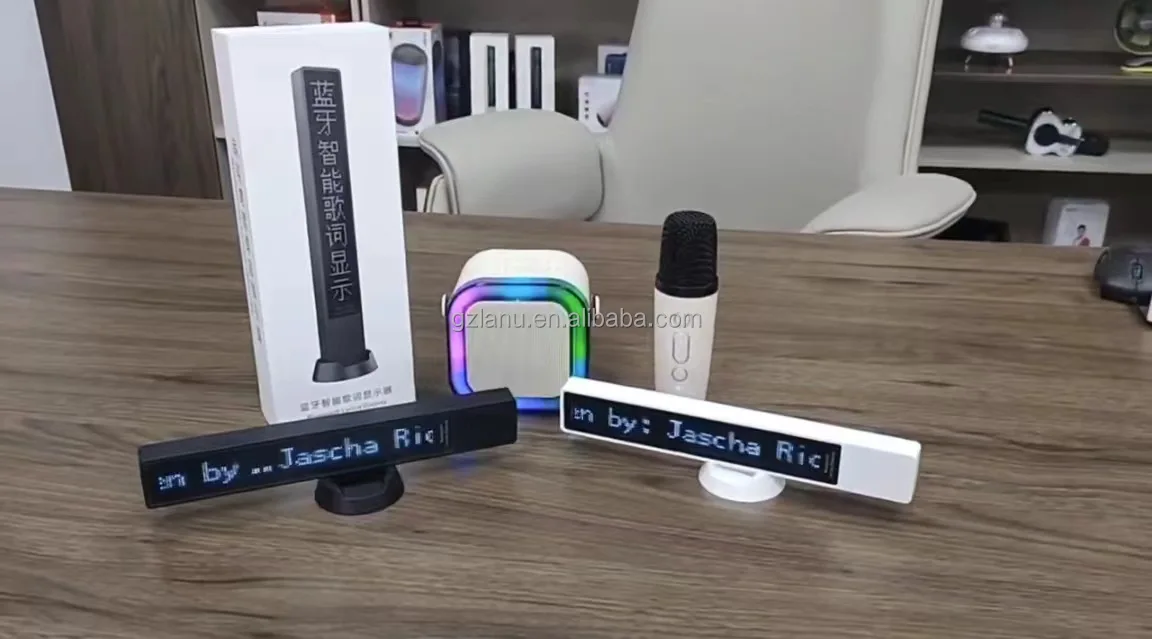 Outdoor Tws Karaoke Speaker Audio Mobile Teleprompter Intelligent Led Display Desktop Portable