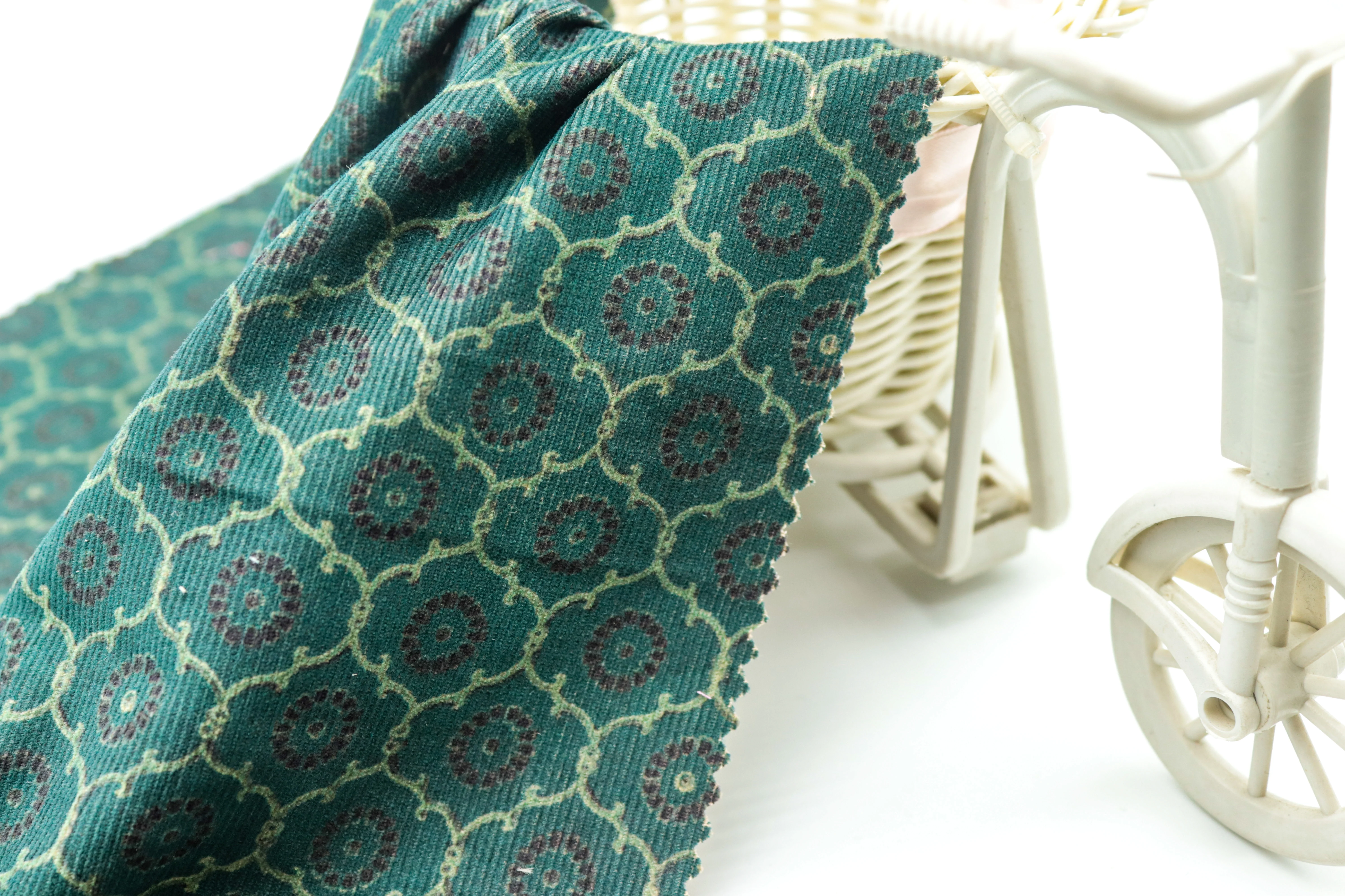 Новейший дизайн, бесплатный образец, оптовая продажа, печать на заказ, цифровая печать, клетчатая, оптовая продажа, Вельветовая ткань из чистого хлопка