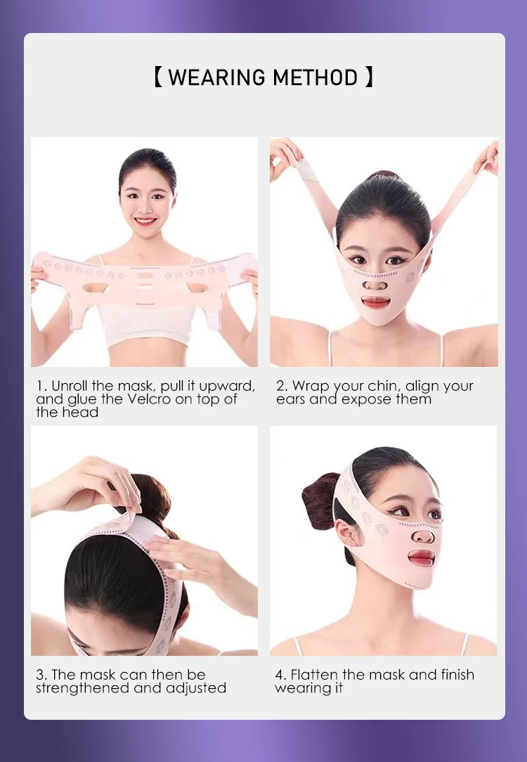 V Lifting Mask Face Lifting Strap Double Chin Reducer Elastic Face Slimming Bandage Buy V