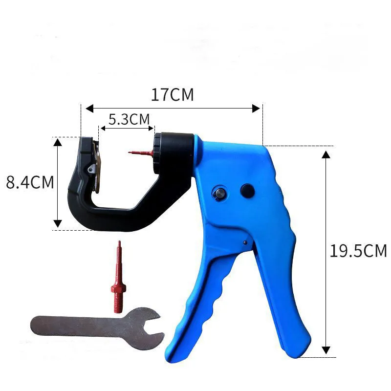 Vertical Ear Tag Pliers Automatic Rebound Ear Tagger Metal Animal Ear Tag Applicators for Sheep Goat Cattle