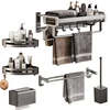 7 pcs bathroom towel rack set