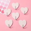 Heart-shaped hooks, off-white