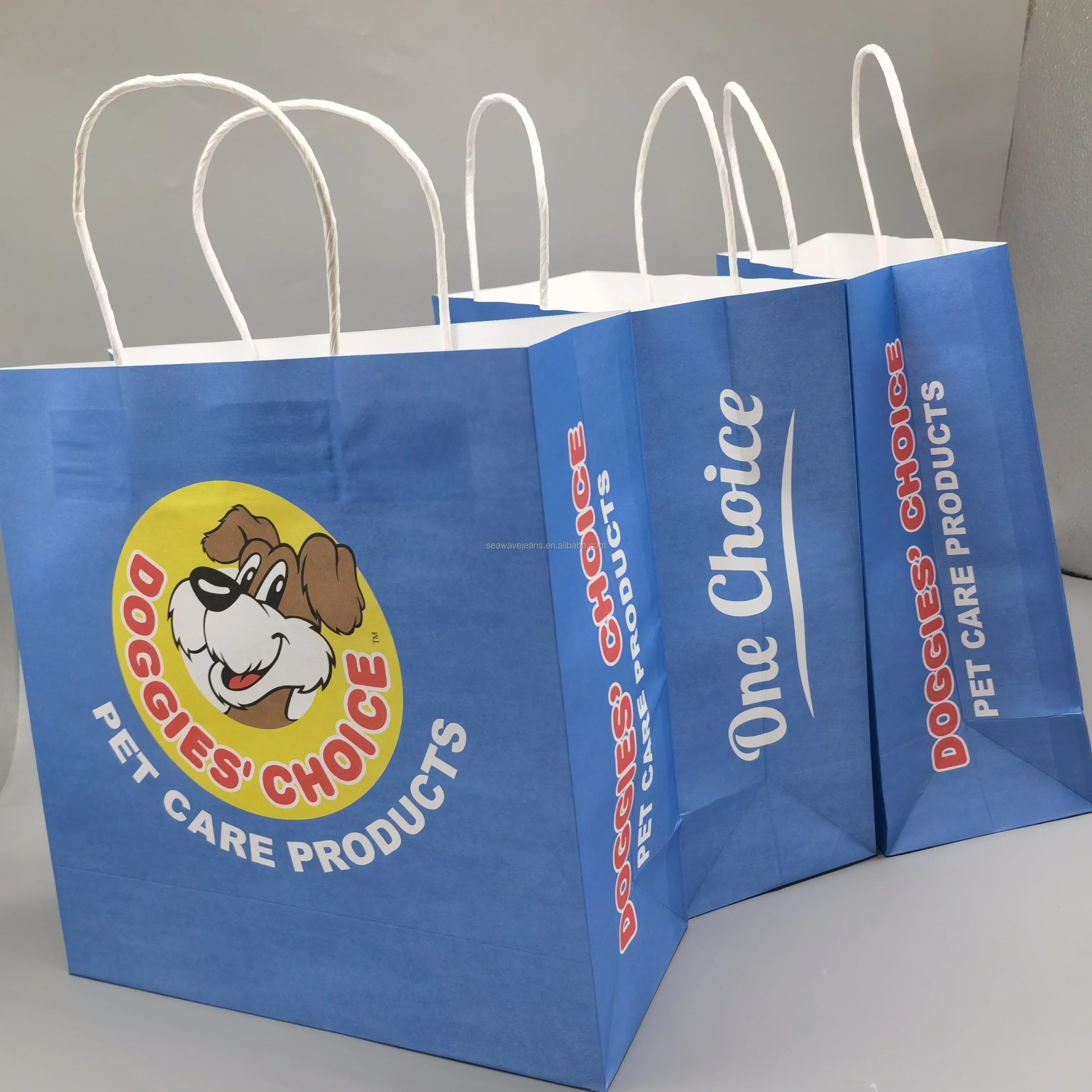 Recyclable Kraft Paper Bag With Own Logo Custom Shopping Paper Bag for ...