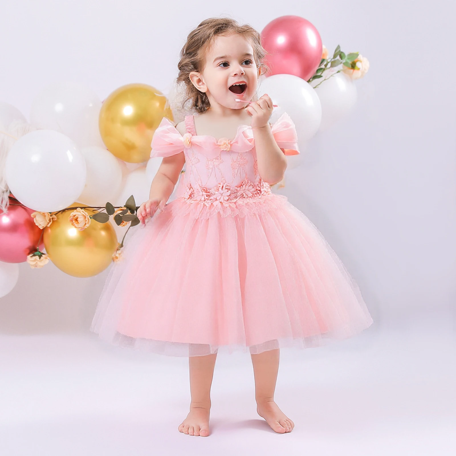 Tulle Year Old Baby Girl Party Dress Tulle Dress Month Baby Girl