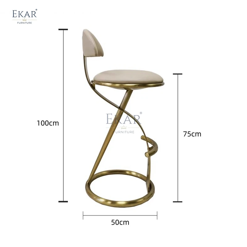 New modern design style metal bar stool living room leisure chair factory