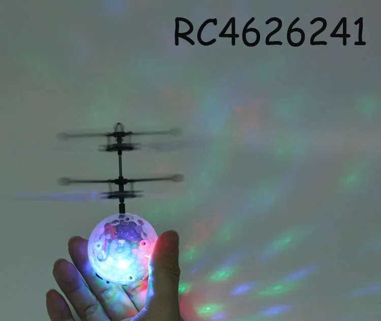 Infrared Inductive Floating Led Crystal Magic Rc Flying Ball Helicopter Toy Electric Plastic Window Box Transparent Zino CN;GUA