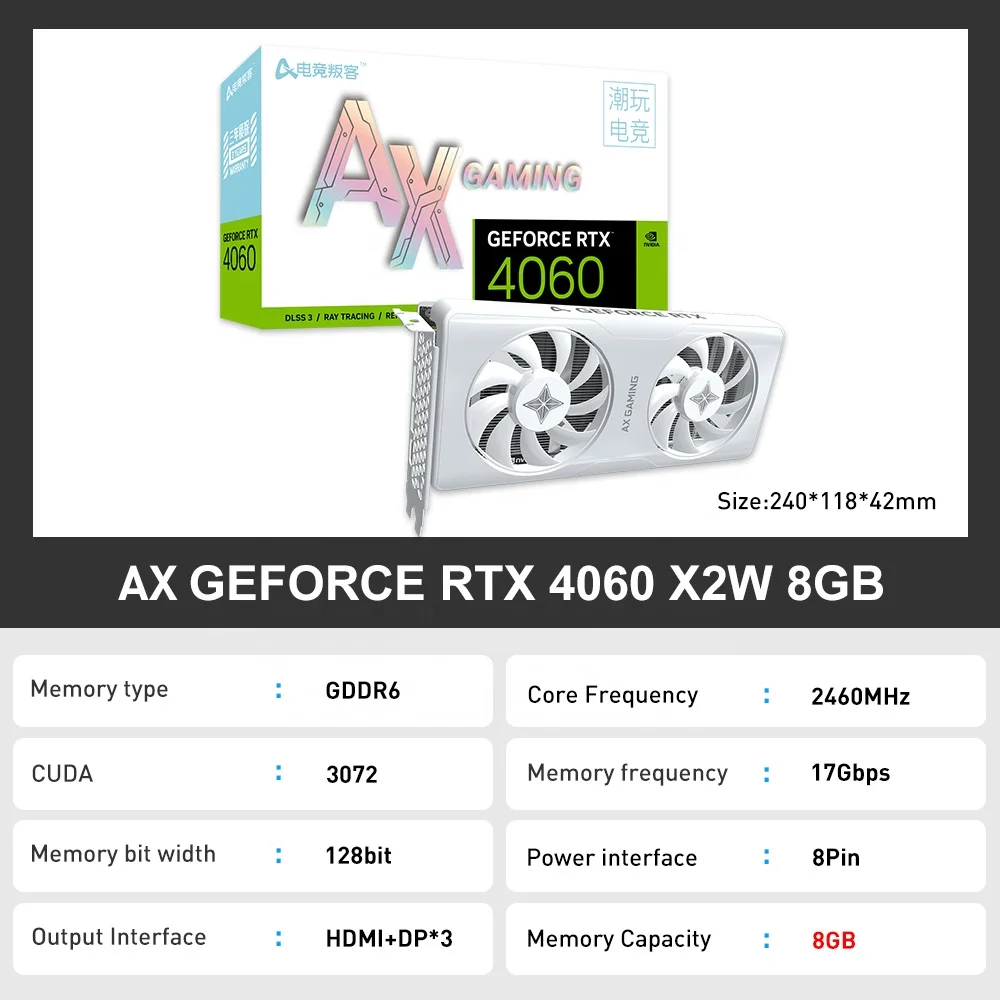 卸売AXゲーミングRTX40604060TI 4070 4070TI 4080 4090 3060 GPU