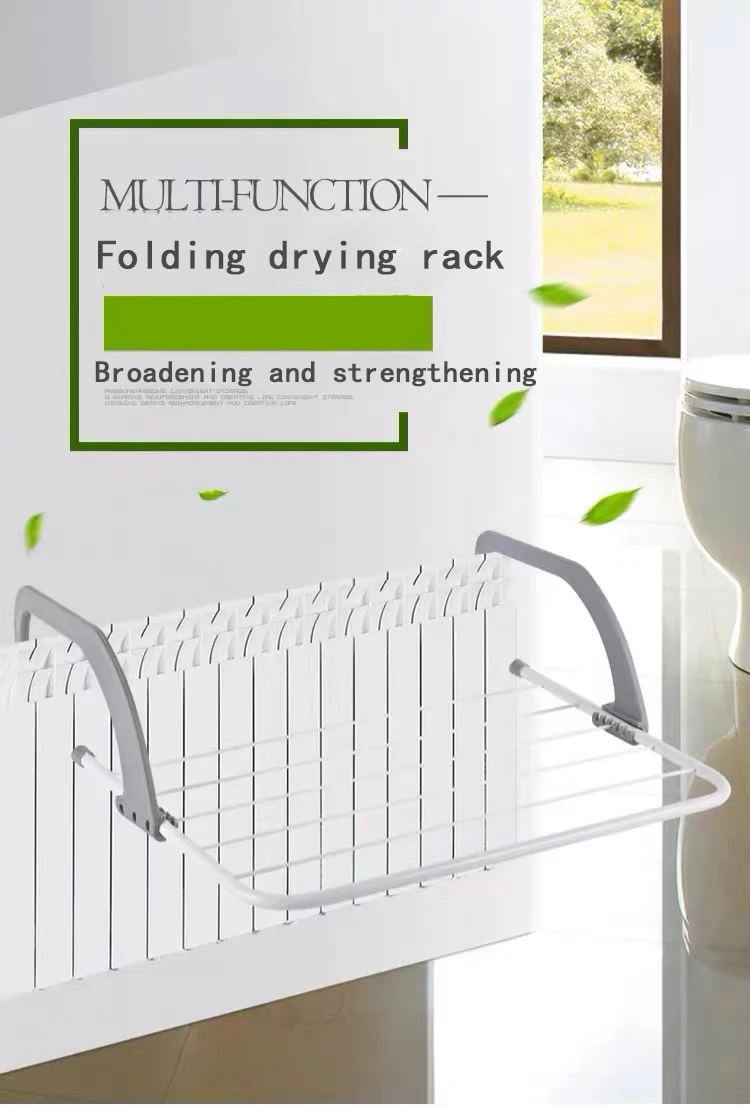 Household Foldable Stainless Steel Balcony Clothing Drying Rack With