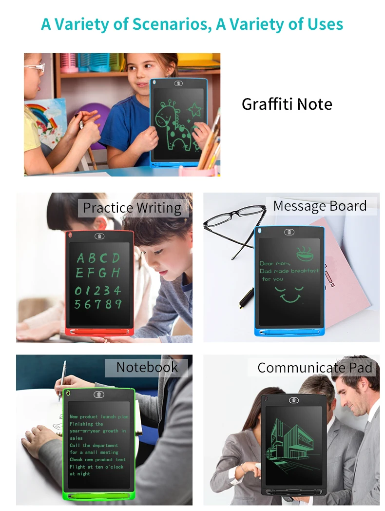 8.5 Inch Electronic Writing Pad Graphic Designing Lcd Writing Tablet