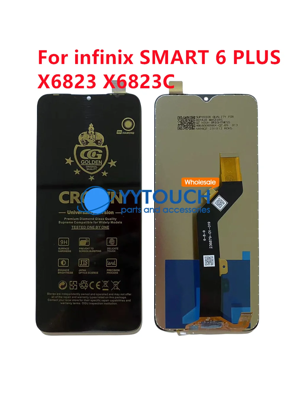 Tela LCD Touch Screen Digitizer para Infinix Note 30 4G X6833B