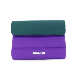 Portable Custom Cute Waterproof Mini Zipper Soft Puffy Makeup Bag Quilted Nylon Puffer Cosmetic Pouch