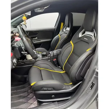 For Mercedes-Benz A45 CLA45 W176 W177 AMG Recaro Black Leather
