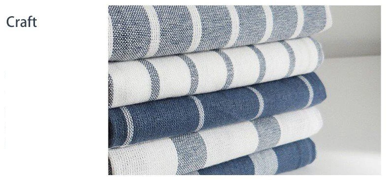 Wholesale Cotton Home Kitchen Color Weave Mediterranean Blue Cloth Absorbent Napkin Tea Towel Kitchen Towel Napkin