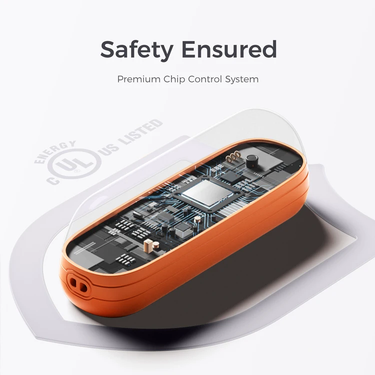 Fourspeed Adjustable Rechargeable Hand Warmer Electronic Usb