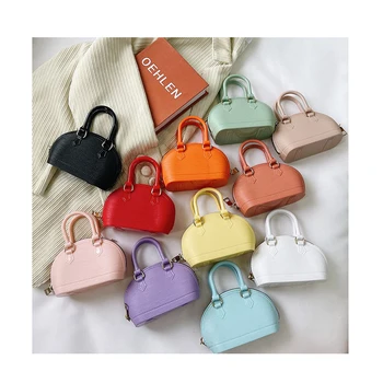 2022 New luxury Ladies Candy color Shell Shape Women Hand Bags PVC Mini Jelly shoulder crossbody bag Purses and Handbags
