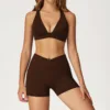 2044 bra, 2030 shorts - coffee color