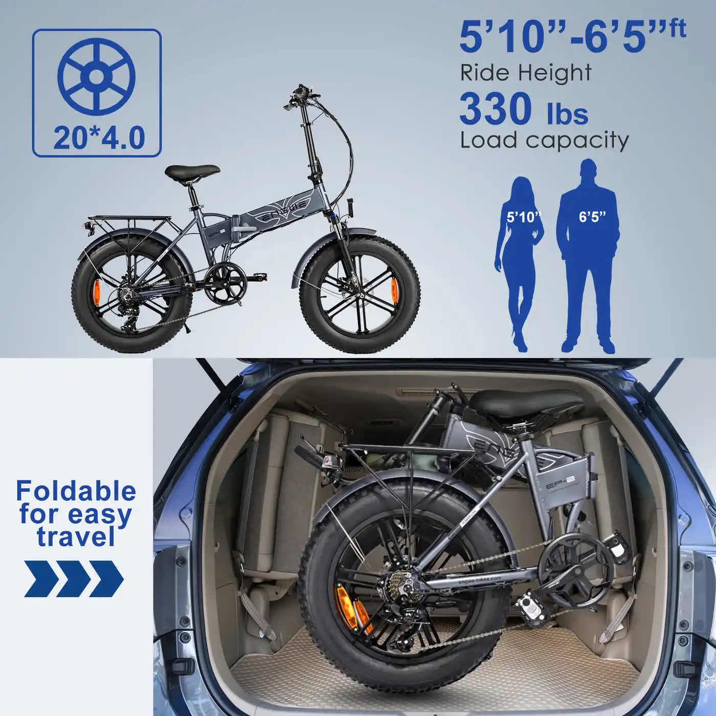 Engwe Ep-2 Pro 250w Folding Electric Bike E-bike