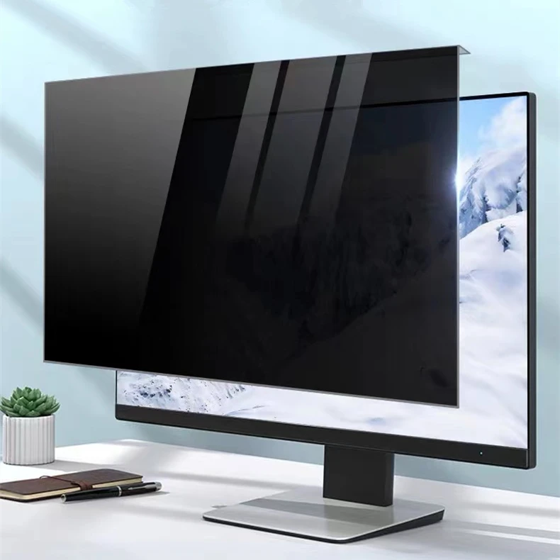 Anti Peeping Removable 23inch 24inch Transparent Blue Light Acrylic